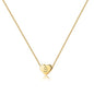 Turandoss Mothers Day Gifts for Mom Wife Women Girls - 14K Gold Plated Heart Pendant Letter Alphabet Necklace Tiny Initial Necklaces Heart Initial Necklace Gifts for Women Teens