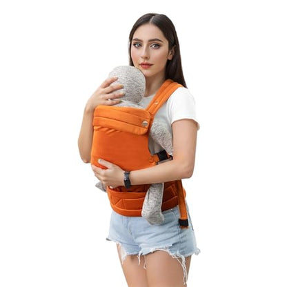 Baby Carrier for Newborn to Toddler, 7-35 lbs Weight Capacity, Ergonomic Backpack Design, Front and Back Facing Options, Blue