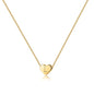 Turandoss Mothers Day Gifts for Mom Wife Women Girls - 14K Gold Plated Heart Pendant Letter Alphabet Necklace Tiny Initial Necklaces Heart Initial Necklace Gifts for Women Teens