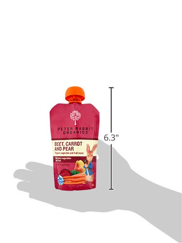 Peter Rabbit Organics Fruit Vegetable, Squeezable Pouches, 4 Ounce (Pack of 18)