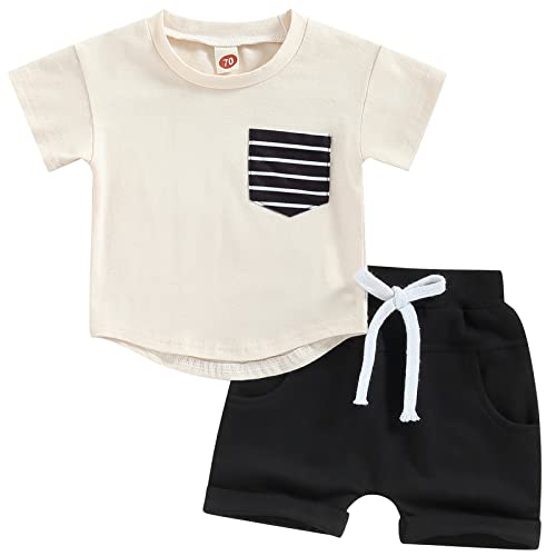 Mubineo Infant Toddler Baby Boy Summer T Shirt Shorts Outfits Short Sleeve Tee Tops Clothes Set