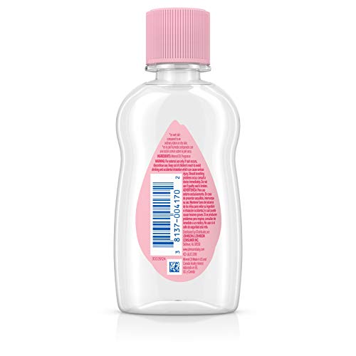 Johnson's Baby Oil, Pure Mineral Oil to help Prevent Moisture Loss for baby, Kids & Adults, Gentle & Soothing Baby Massage Oil for Dry Skin Relief, Original Scent, 14 fl. oz(Pack of 6)