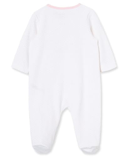 Little Me Clothes for Baby Girls' 100% Cotton Scratch-Free Tag Footie Sleeper, Preemie to 9 Months