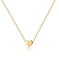 Turandoss Mothers Day Gifts for Mom Wife Women Girls - 14K Gold Plated Heart Pendant Letter Alphabet Necklace Tiny Initial Necklaces Heart Initial Necklace Gifts for Women Teens