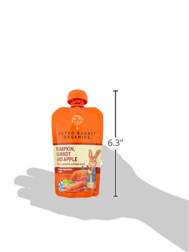 Peter Rabbit Organics Fruit Vegetable, Squeezable Pouches, 4 Ounce (Pack of 18)