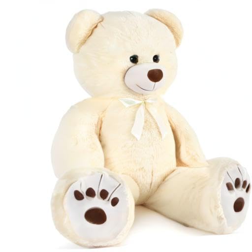 Muiteiur 49 inch Giant Teddy Bear Stuffed Animal, Big Bear Plush with Big Footprint, Great Gift for Party Decorations (Brown)