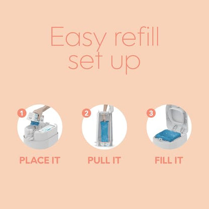 Diaper Genie Easy Roll Refill | 30 Bags Per Refill | Holds Up to 1410 Newborn Diapers | Odor Control | Diaper Pail Refill Bags | Fits Diaper Genie Signature & Platinum Pails