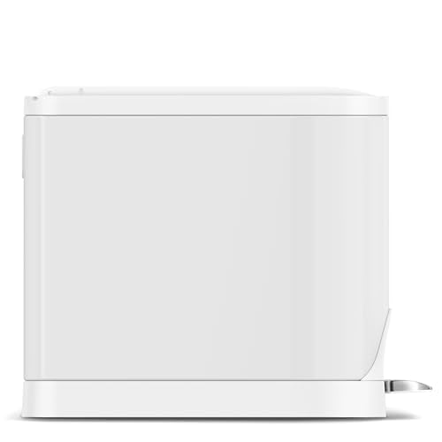 simplehuman Diaper Can with Odorsorb System (Odorsorb Pods and Odorsorb Liners), 18 Liter/ 4.8 Gallon, White Stainless Steel