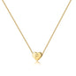 Turandoss Mothers Day Gifts for Mom Wife Women Girls - 14K Gold Plated Heart Pendant Letter Alphabet Necklace Tiny Initial Necklaces Heart Initial Necklace Gifts for Women Teens