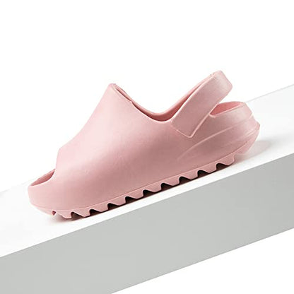 Toddler Little Kids Slides Sandals, Kid Summer Slip On Slides Sandals,Slippers with Strap Anti-slip Water Shoes，Indoor Outdoor Lightweight Slippers Sandals for Boys and Girls