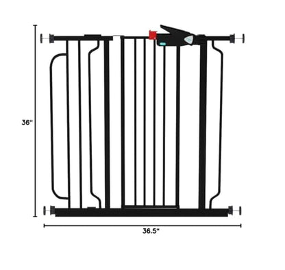 Regalo Easy Step 38.5-Inch Wide Walk Thru Baby Gate, Includes 6-Inch Extension Kit, Pressure Mount Kit, Wall Cups