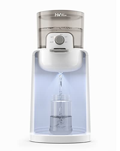 Water Warmer, HEYVALUE Baby Bottle Warmer, Formula Maker with Night Light, 4 Temperature Control & 72H Keep Warm, Detachable Tank, Instantly Dispenses Warm Water, Feed Baby More Easier and Healthier