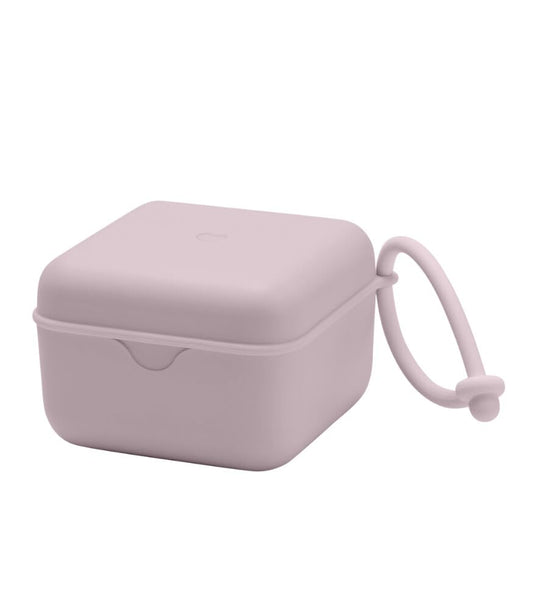 BIBS Pacifier Box with Loop for Storing & Carrying Soothers | 100% BPA Free Material | Designed & Made in Denmark | Vanilla