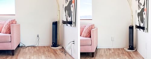 Sleek Socket Original & Patented Ultra-Thin Outlet Concealer with Cord Concealer Kit, Flat Extension Cord with Multi Outlets Power Strip, Ideal for Home Improvement, Hide Bulky and Messy Cords