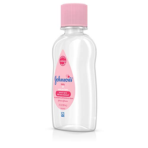 Johnson's Baby Oil, Pure Mineral Oil to help Prevent Moisture Loss for baby, Kids & Adults, Gentle & Soothing Baby Massage Oil for Dry Skin Relief, Original Scent, 14 fl. oz(Pack of 6)