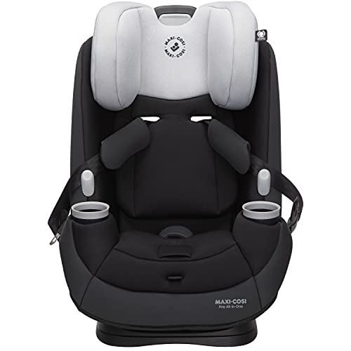 Maxi-Cosi Pria All-in-One Convertible Car Seat, Rear Facing Car Seat for Infants from 4-40 lbs, Forward Facing Car Seat up to 100 lbs in Booster Seat Mode, Rose Pink Sweater