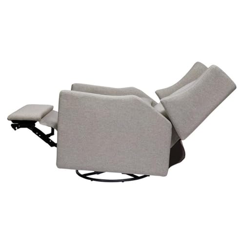Babyletto Kiwi Electric Power Glider Recliner Nursery Chair w/ USB Ports - Water & Stain Resistant Glider Rocking Chair for Nursery - GREENGUARD Gold Certified Swivel Rocker Recliner Chair - Cream