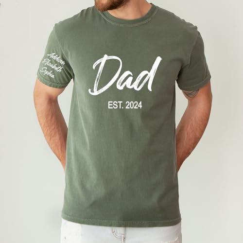 Personalized Custom Dad T-Shirt, Dad Gifts, Papa, Daddy