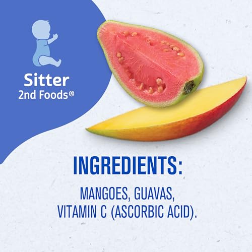 Gerber Stage 1 Baby Food, Organic Butternut Squash Jar, Baby Puree, Non-GMO, Vegetable, Puree Jars Glass, 10-pack