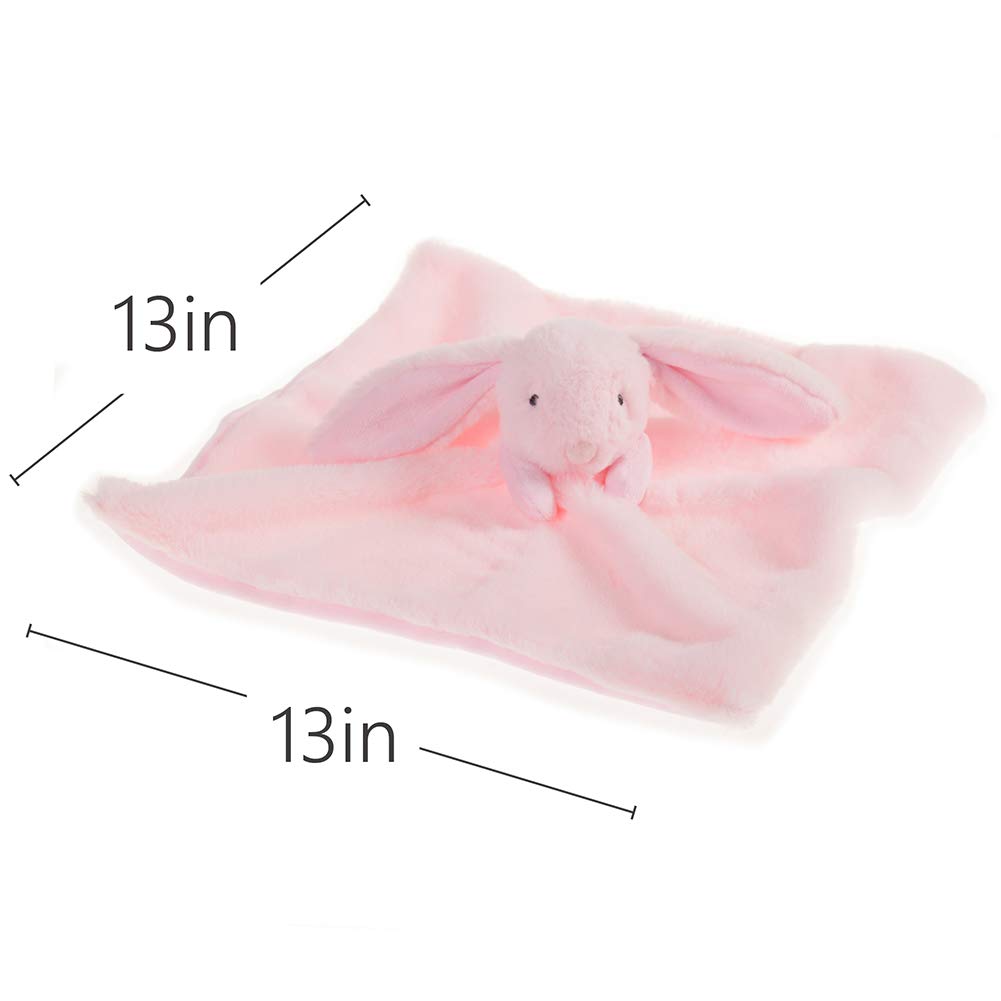 Apricot Lamb Stuffed Animals Cream Bunny Rabbit Security Blanket Infant Nursery Character Blanket Luxury Snuggler Plush Baby Lovey(Cream Bunny, 13 Inches)