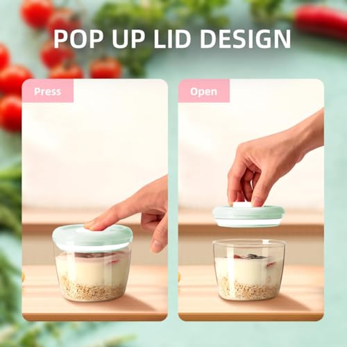 Ankou Formula Container - 1700ml Airtight Formula Dispenser One Button Handy Milk Powder Container BPA-Free Storage Containers with Scoop and Scraper Transparent 730g