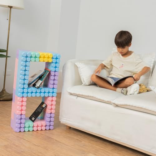 Giant Plastic Blocks Jumbo, Big Blocks, Jumbo Blocks, Big Building Blocks Jumbo, Giant Blocks, Huge Blocks, Jumbo Building Blocks, 86 Pieces Large Blocks for Kids Ages 1 to 8 86 pcs blocks with wheels