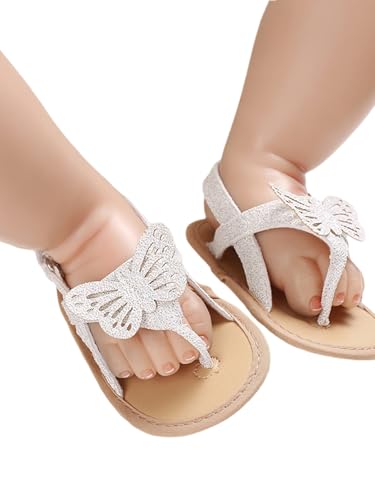 Baby Girls Butterfly Sandals Infant First Walking Slipper Shoes Soft Soles Non-Slip Summer Princess Shoes 0-18M