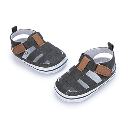 Kannior Infant Boys Girls Sandals Breathable Premium Baby Summer Outdoor Casual Beach Shoes Lightweight Toddler Flower Bowknot Anti Slip Rubber Sole Newborn Prewalker First Crib Shoes