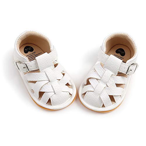 E-FAK Baby Boys Girls Summer Sandals Outdoor Beach Anti-Slip Rubber Soft Sole Newborn Toddler First Walker Shoes