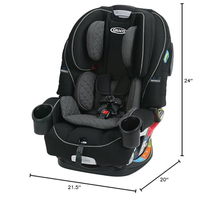 Graco 4Ever DLX 4-in-1 Car Seat, Maven | Infant to Toddler Car Seat, with 10 Years of Use | Rear-Facing, Forward-Facing and Booster Modes | Safe, Comfortable and Convenient