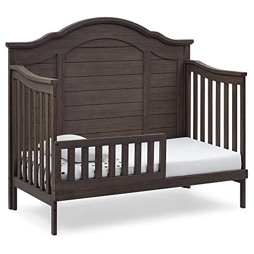 Delta Children Simmons Kids Asher 6-in-1 Convertible Crib with Toddler Rail, Aged Oak