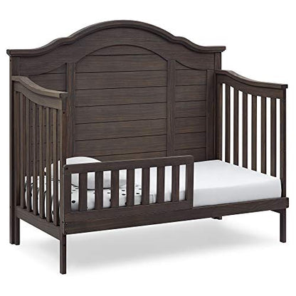 Delta Children Simmons Kids Asher 6-in-1 Convertible Crib with Toddler Rail, Aged Oak