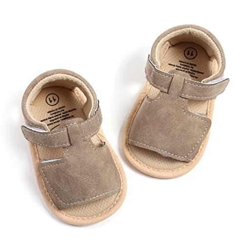GAISUMMI Baby Girls Sandals Summer Bowknot Infant Crib Shoes Toddler Pu Leather Soft Rubber Sole First Walkers