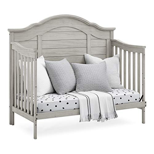 Delta Children Simmons Kids Asher 6-in-1 Convertible Crib with Toddler Rail, Aged Oak