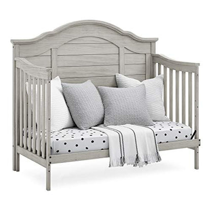 Delta Children Simmons Kids Asher 6-in-1 Convertible Crib with Toddler Rail, Aged Oak