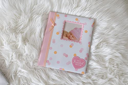 Bird Photo Album, Memory Keepsake Babybook, Gender-Neutral Baby Accessory for New and Expecting Parents, Pink