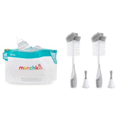 Munchkin® Sterilize™ Microwave Bottle Steam Sterilizer Bags, 30 Uses per Bag, 6 Pack