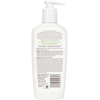Palmer's Cocoa Butter Formula Massage Lotion For Stretch Marks, Pregnancy Skin Care, Belly Cream with Collagen, Elastin, Argan OIl and Shea Butter, 8.5 Ounces