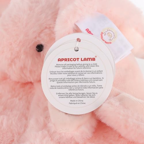 Apricot Lamb Stuffed Animals Cream Bunny Rabbit Security Blanket Infant Nursery Character Blanket Luxury Snuggler Plush Baby Lovey(Cream Bunny, 13 Inches)