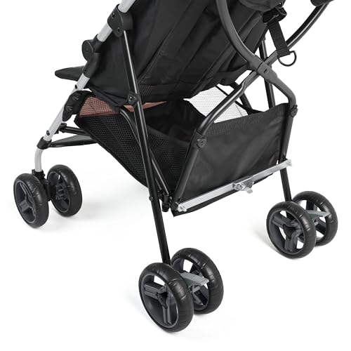 Summer by Ingenuity 3D Mini Convenience Stroller – Lightweight Stroller with Compact Fold, Multi-Position Recline, Canopy with Pop Out Sun Visor and More – Umbrella Stroller for Travel, Pink