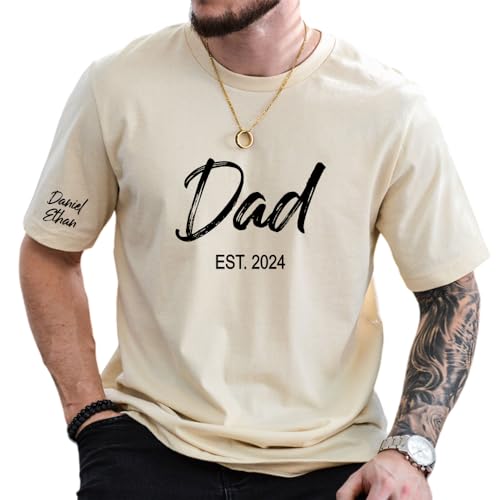 Personalized Custom Dad T-Shirt, Dad Gifts, Papa, Daddy