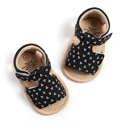 GAISUMMI Baby Girls Sandals Summer Bowknot Infant Crib Shoes Toddler Pu Leather Soft Rubber Sole First Walkers