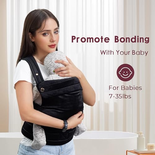 Baby Carrier for Newborn to Toddler, 7-35 lbs Weight Capacity, Ergonomic Backpack Design, Front and Back Facing Options, Blue