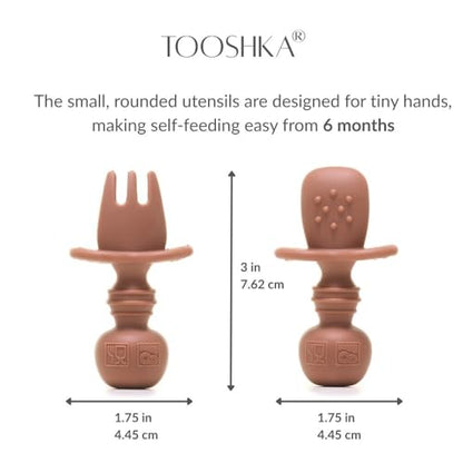 Tooshka® | Set of Four Tiny Cups | Baby-Led Weaning Essentials for Toddlers 6+ Months of Age | BPA, Lead, & Phthalate Free