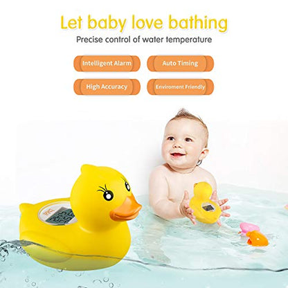 b&h Baby Thermometer, The Infant Baby Bath Floating Toy Safety Temperature Water Thermometer (Classic Duck)