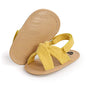 SOFMUO Baby Girls Sandals Premium Soft Sole Infant Indoor Flat Newborn Slippers Lightweight Comfort Toddler Summer Princess Dress Shoes