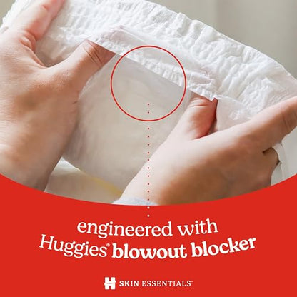 Huggies Size 2 Diapers, Skin Essentials Baby Diapers, Size 2 (12-18 lbs), 74 Count, Packaging May Vary