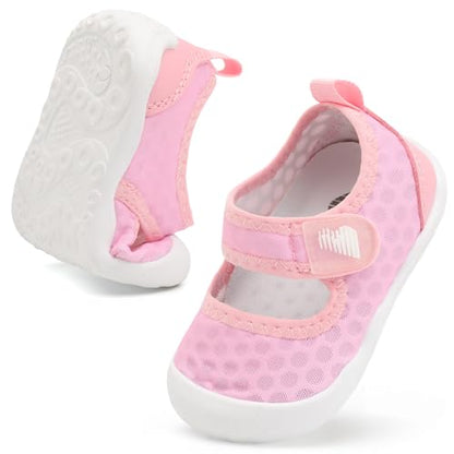BARERUN Toddler Water Shoes Barefoot Water Shoes for Kids Baby Wide Aqua Socks with Arch Support Quick-Dry Breathable Boys Girls Sandals Walking Shoes for Beach Swim Pool Shoes