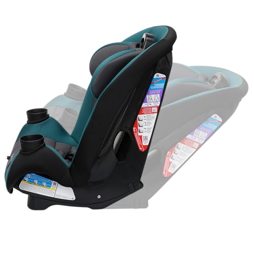 Safety 1st Ellaris 3-in-1 Convertible Car Seat, Slim Fit Design, Rear & Forward-Facing, 5-Position Headrest, 3-Across Fit, Travel-Friendly with Machine-Washable Seat Pad, Peacock Blue