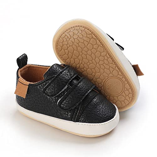 Clowora Baby Boys Girls Shoes Non-Slip Rubber Sole Sneakers Infant First Walking Toddler Crib Shoes Newborn Loafers Flats.